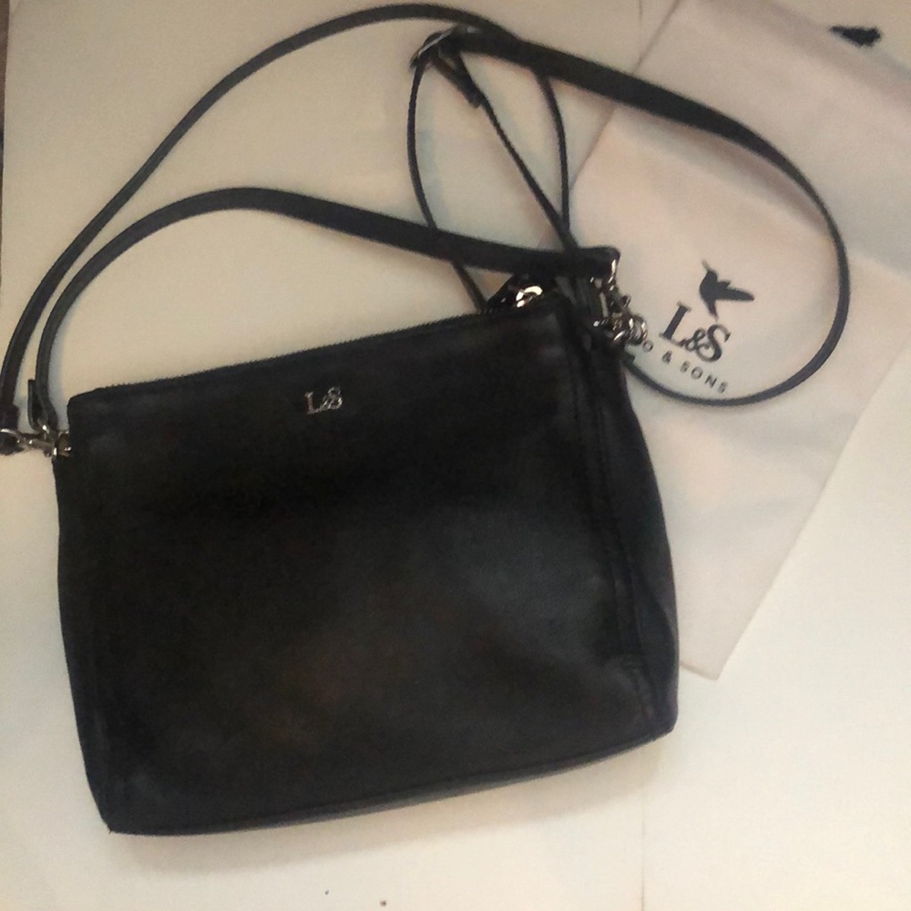 Lo & Sons Pearl Leather Crossbody Bag & Clutch